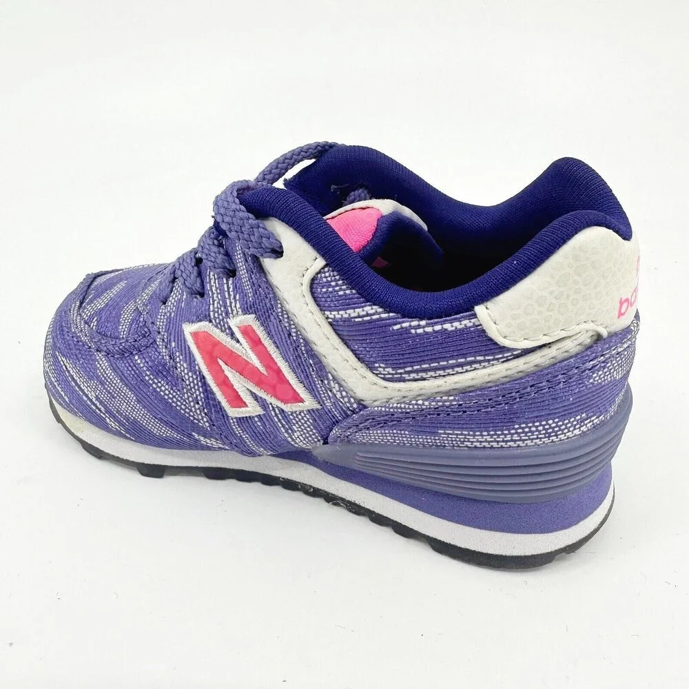 New Balance 574 Classics Purple White Infant Size 4 Casual Sneakers KL574SQI
